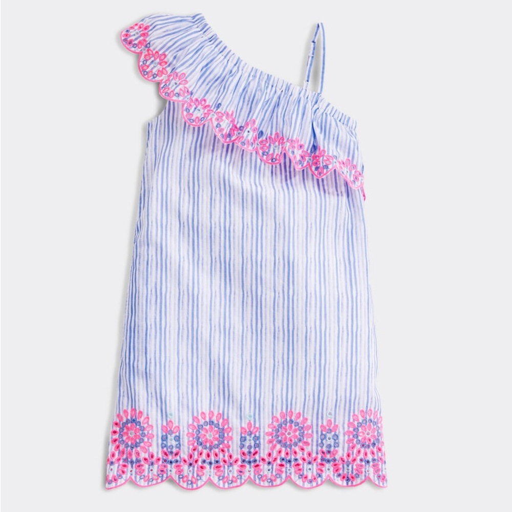 Vineyard Vine One Sleeve Dress, EUC, 6T